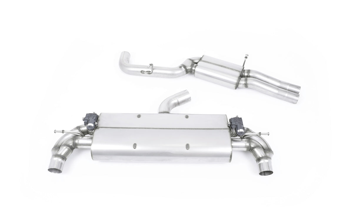 Scarico cat-back Milltek Resonated omologato con finalini ovali lucidi per Audi TT RS 8S 2.5 TFSI quattro 400cv (2016+)