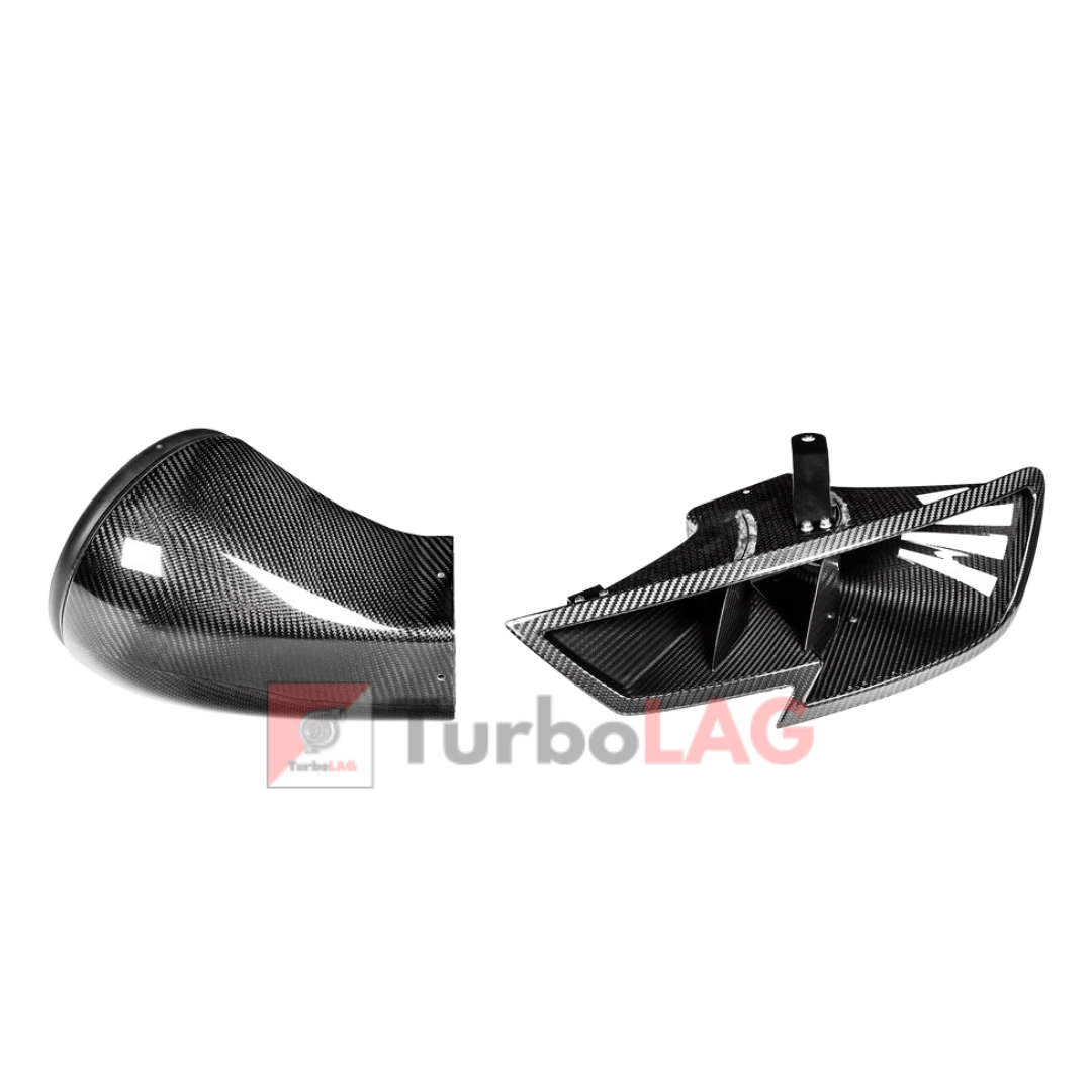 Convogliatore in carbonio in sostituzione del faro per aspirazione Stage 3 Eventuri Audi RS3 8V / TT-RS 8S 400cv - EVE-ST38V8S-CF-HDP