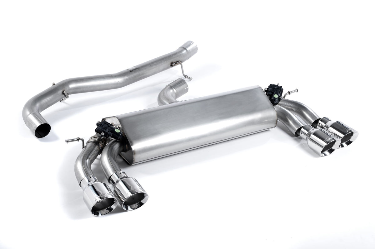 Scarico cat-back Milltek Non-resonated con finalini GT-100 lucidi per Audi S3 8V / 8V.2 3 porte 2.0 TFSI quattro (2013-2