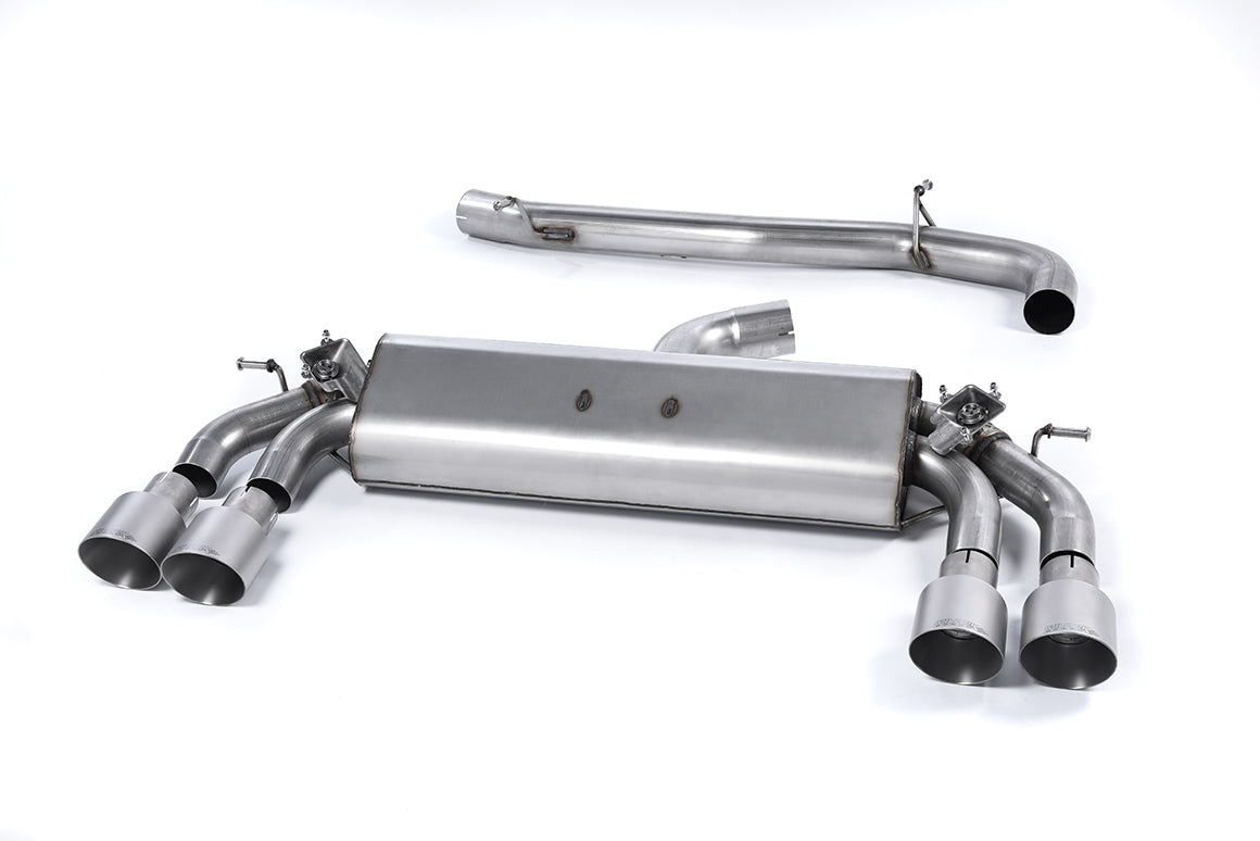 Scarico cat-back Milltek Non-resonated con finalini GT-100 in titanio per Audi S3 8V / 8V.2 3 porte 2.0 TFSI quattro (20