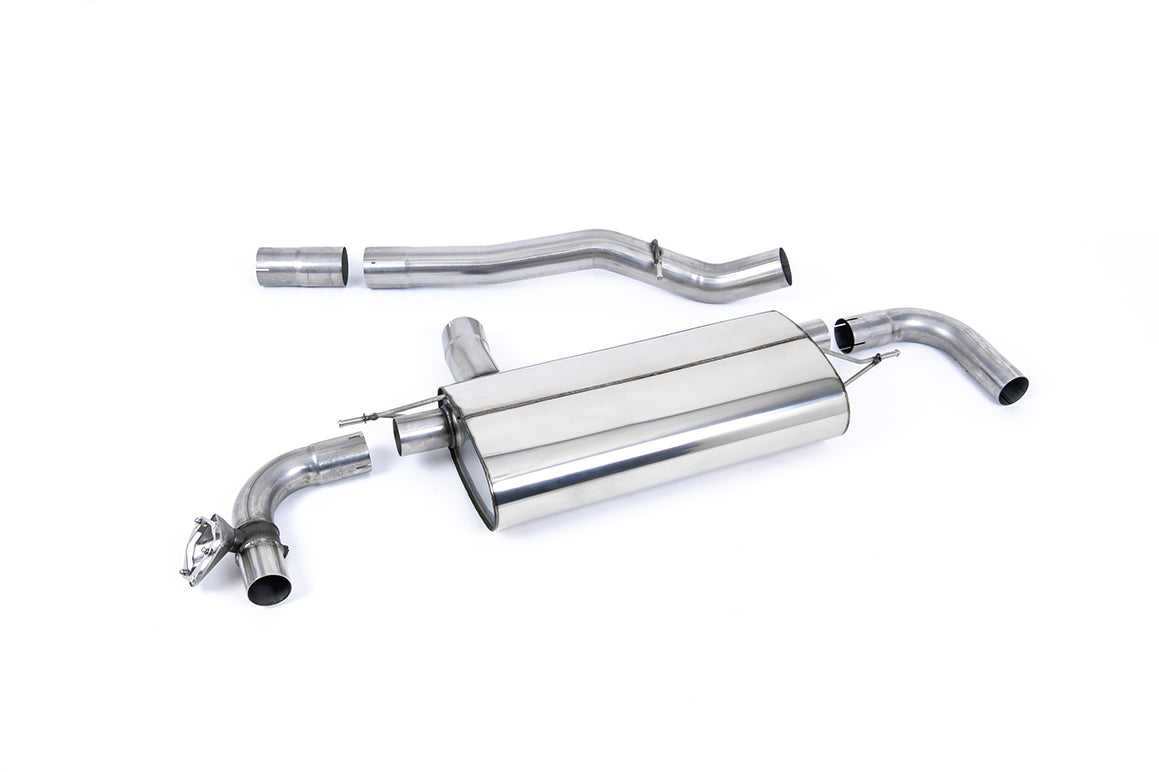 Scarico GPF-back Milltek omologato con finalini GT-115 neri Cerakote per BMW M135i xDrive F40 5 porte (con GPF, dal 2019