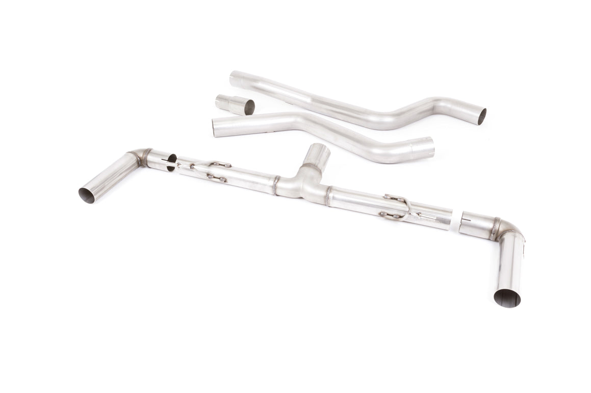 Scarico GPF-back Milltek Race con finalini GT-115 neri Cerakote per Ford Focus ST Mk4 2.3 EcoBoost (con GPF, dal 2019) -