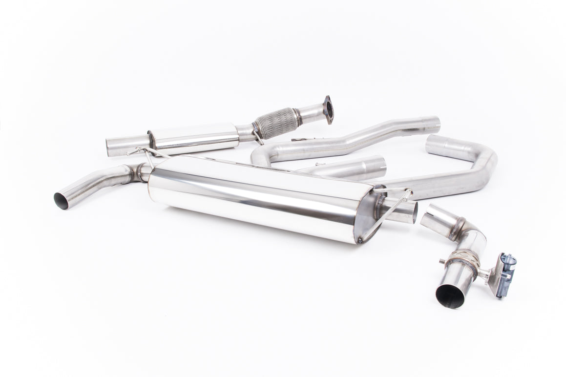 Scarico cat-back Milltek Resonated omologato con finalini GT-115 lucidi per Hyundai i30 N Performance 2.0 T-GDI 275cv (2