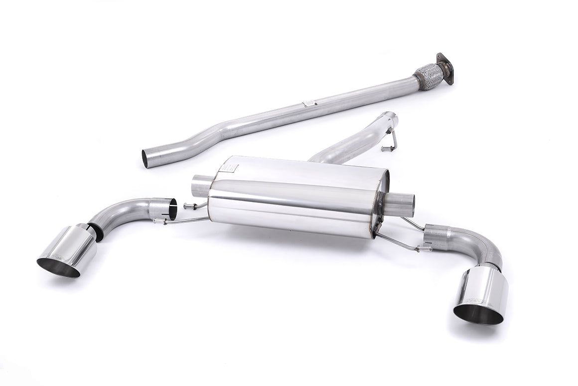 Scarico cat-back Milltek Non-resonated con finalini GT-115 lucidi per Toyota GR86 2.4 (dal 2022) - SSXTY170