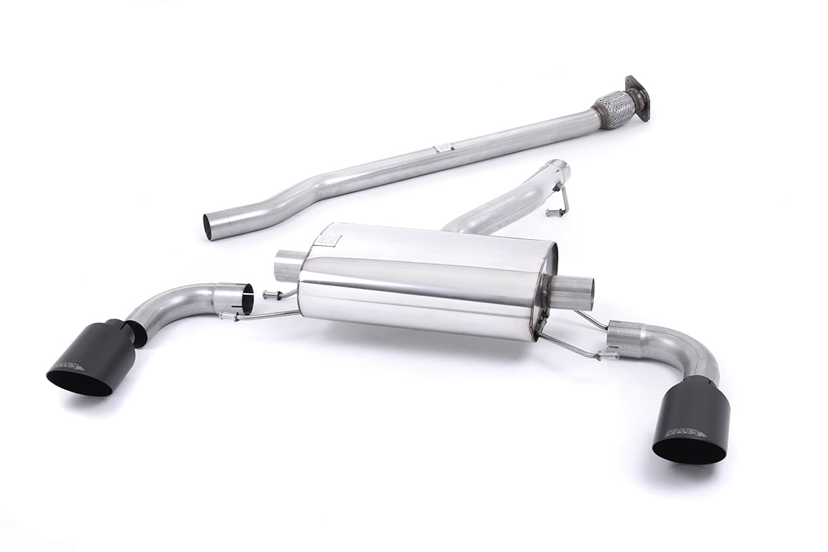 Scarico cat-back Milltek Non-resonated con finalini GT-115 neri Cerakote per Toyota GR86 2.4 (dal 2022) - SSXTY176
