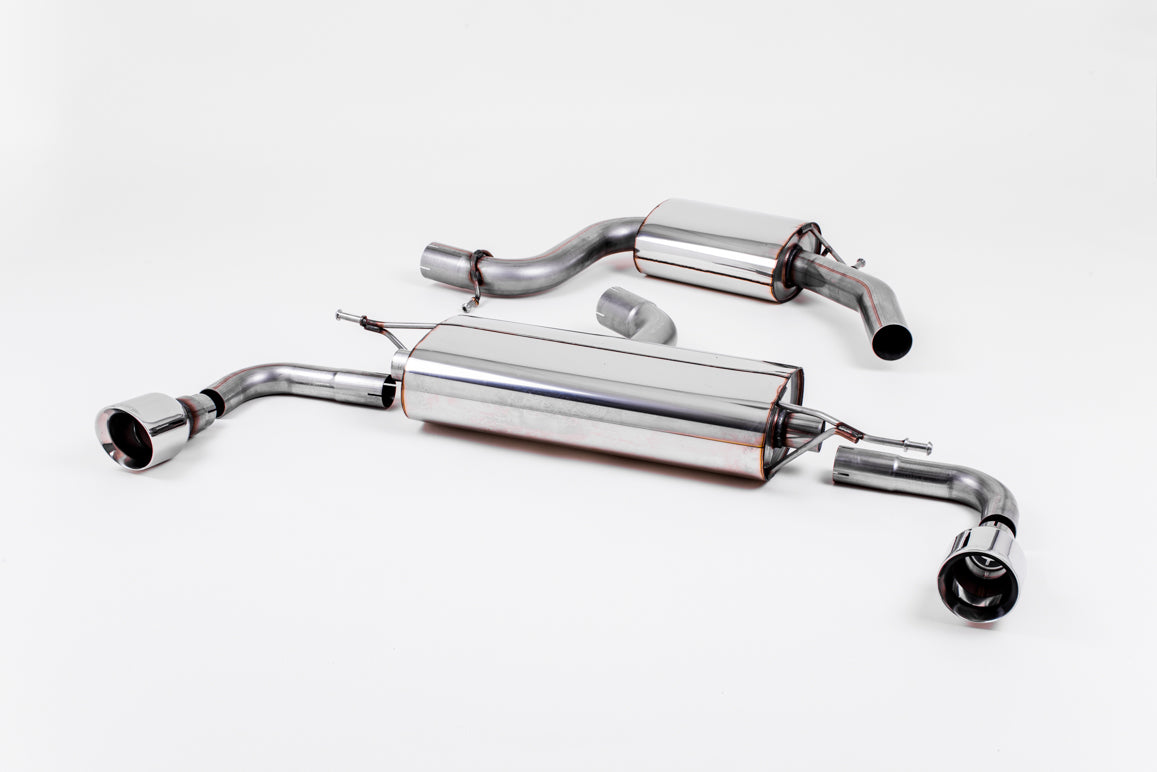 Scarico cat-back Milltek Resonated omologato con finalini GT-100 lucidi per VW Golf 6 GTI 2.0 TSI 210cv (2009-2013) - SS