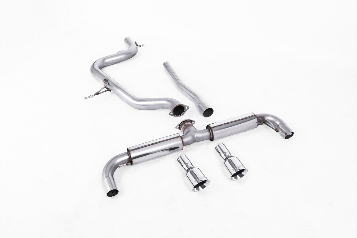 Scarico DPF-back Milltek con finalini doppi GT-100 lucidi per Volkswagen Golf 6 GTD 2.0 TDI 170cv (2009-2014) - SSXVW182