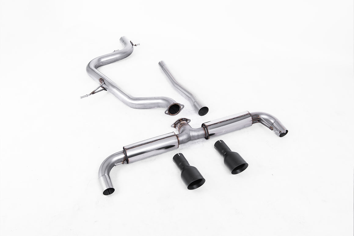 Scarico DPF-back Milltek con finalini doppi GT-100 neri per Volkswagen Golf 6 GTD 2.0 TDI 170cv (2009-2014) - SSXVW189