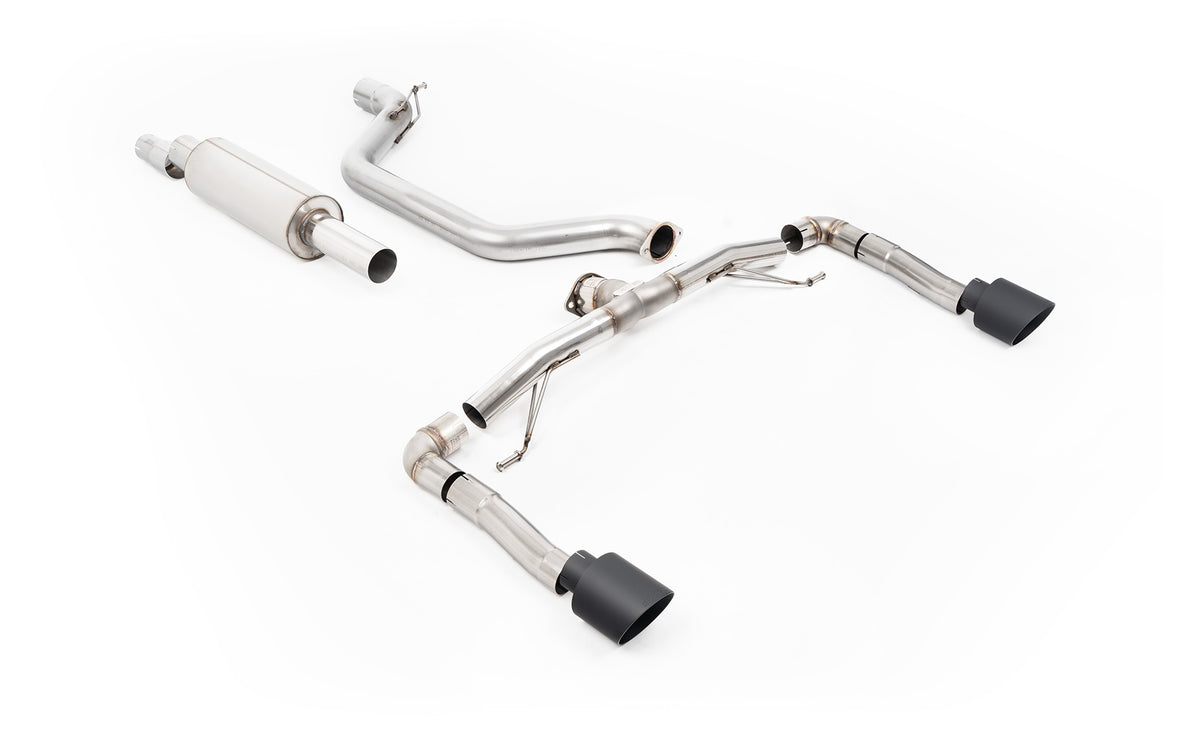 Scarico GPF-back Milltek Race con finalini GT-115 neri Cerakote per Cupra Leon KL 2.0 TSI 245cv (con GPF, dal 2022) - SS