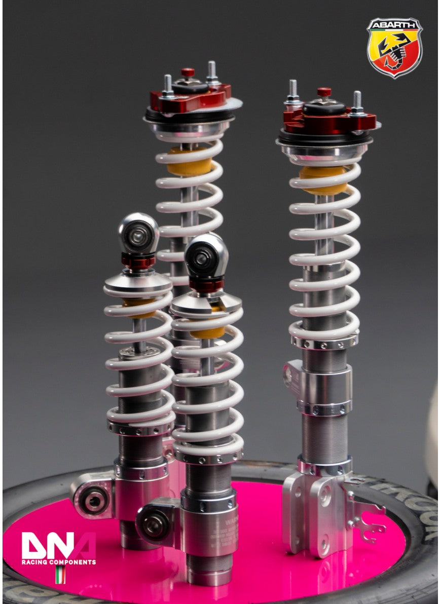 Kit di ammortizzatori a ghiera regolabile WRS Abarth 500/595/695 - DNA Racing PC1904