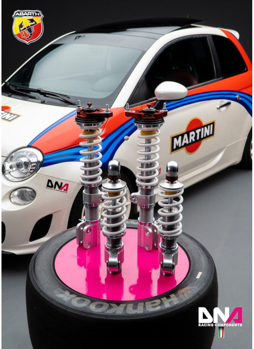 Kit di ammortizzatori a ghiera regolabile WRS Abarth 500/595/695 - DNA Racing PC1904
