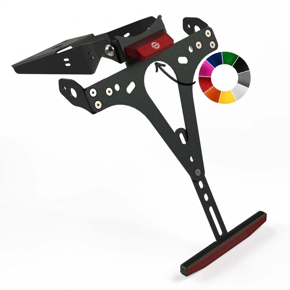 Portatarga Moto Raximo fresato CNC alluminio
