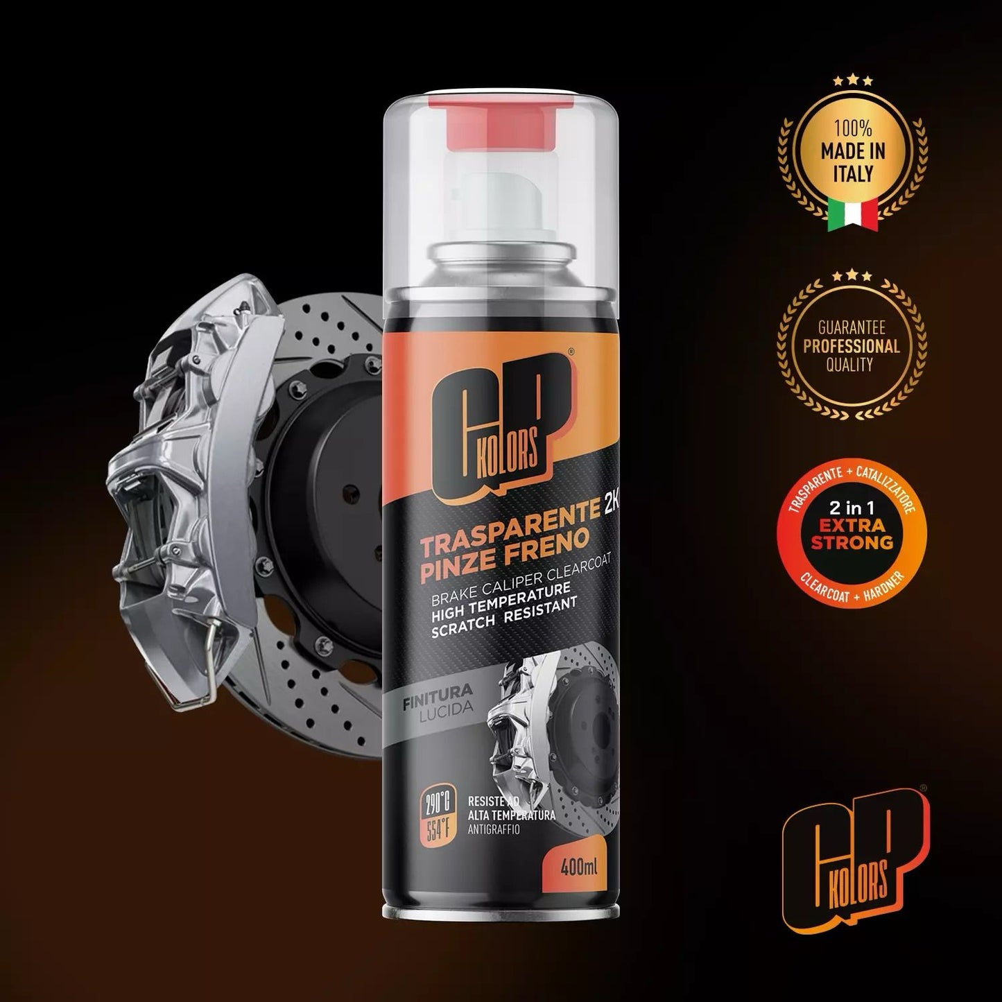 Trasparente 2K spray per pinze freno - GP Kolors