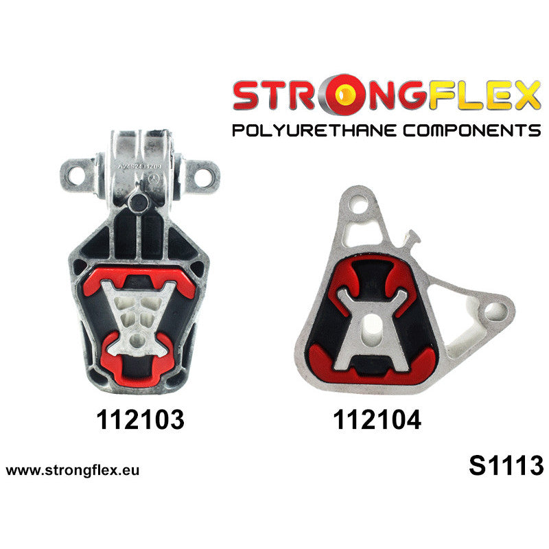 Strongflex 112103A: Lower engine mount insert SPORT - Mercedes W176