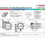 Corpo Farfallato Elettronico Bosch Motorsport (82mm) Drive-by-Wire