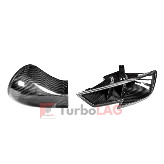 Convogliatore in carbonio in sostituzione del faro per aspirazione Stage 3 Eventuri Audi RS3 8V / TT-RS 8S 400cv - EVE-ST38V8S-CF-HDP