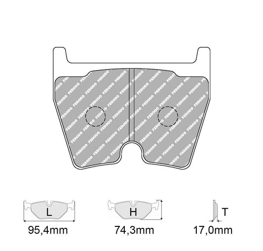 Set Pastiglie anteriori Ferodo DS2500 - FCP1664H - Audi RS3 8V 400CV DAZA