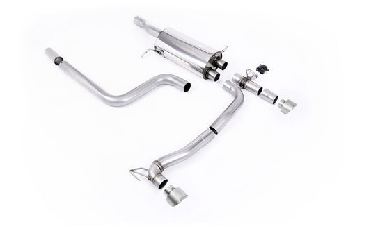 Scarico GPF-back Milltek SSXFD365 doppia uscita per estrattore Maxton Design su Ford Fiesta ST Mk8