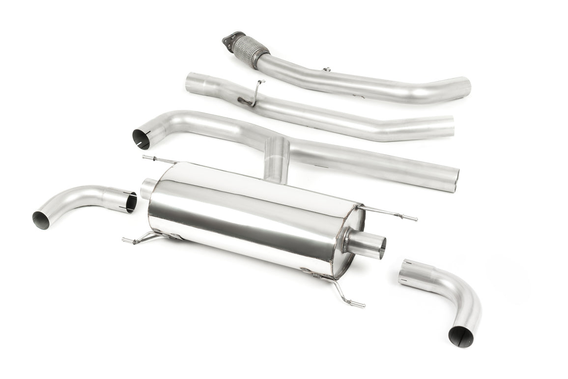 Scarico cat-back Milltek Non-resonated senza valvole e senza finalini (usa gli originali) per Alfa Romeo Giulia 2.0 Turb