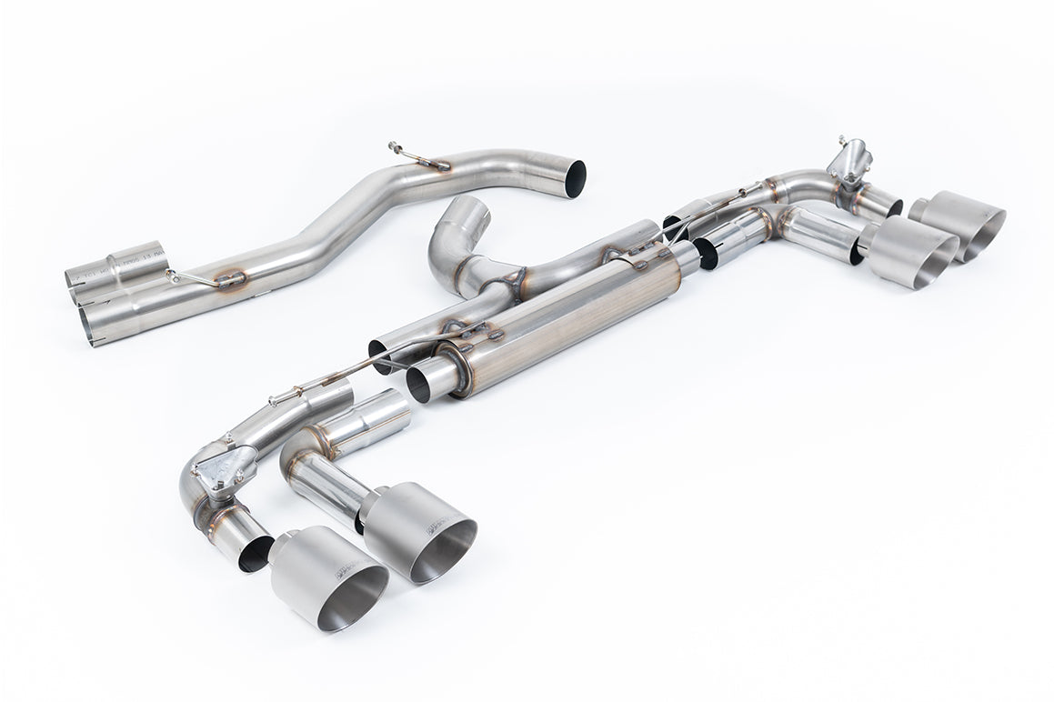 Scarico GPF-back Milltek Race Non-resonated con finalini GT-115 in titanio per Audi S3 8Y Sportback 2.0 TFSI 310/333cv (