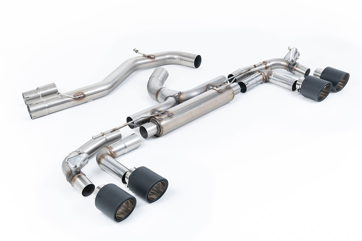 Scarico GPF-back Milltek Race Non-resonated con finalini Jet-115 in carbonio per Audi S3 8Y Sportback 2.0 TFSI 310/333cv