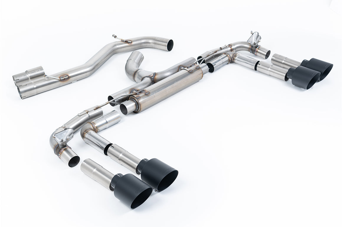 Scarico GPF-back Milltek Race Non-resonated con finalini GT-115 neri Cerakote per Audi S3 8Y Sedan 2.0 TFSI 310/333cv (c
