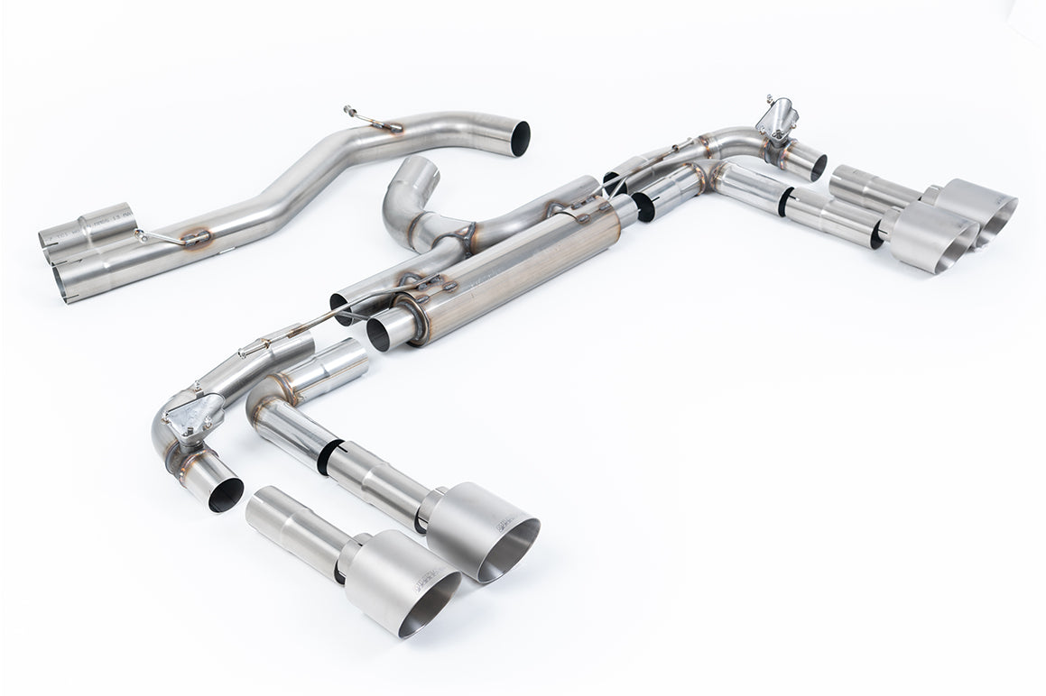 Scarico GPF-back Milltek Race Non-resonated con finalini GT-115 in titanio per Audi S3 8Y Sedan 2.0 TFSI 310/333cv (con 