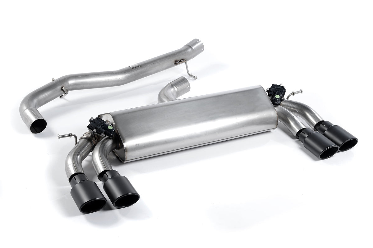 Scarico cat-back Milltek Non-resonated con finalini ovali neri Cerakote per Audi S3 8V / 8V.2 3 porte 2.0 TFSI quattro (