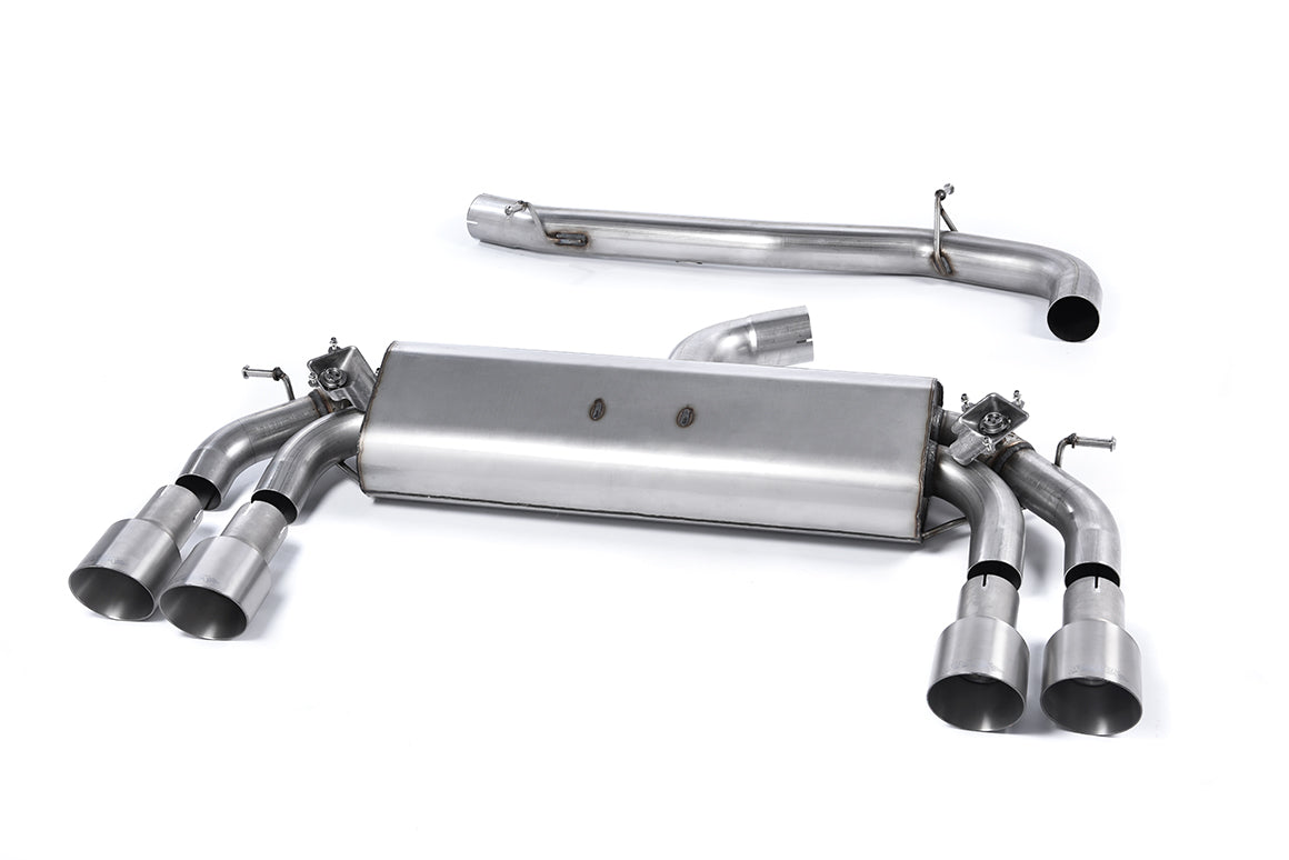 Scarico cat-back Milltek Non-resonated con finalini GT-100 in titanio per Audi S3 8V / 8V.2 Sportback 2.0 TFSI quattro (
