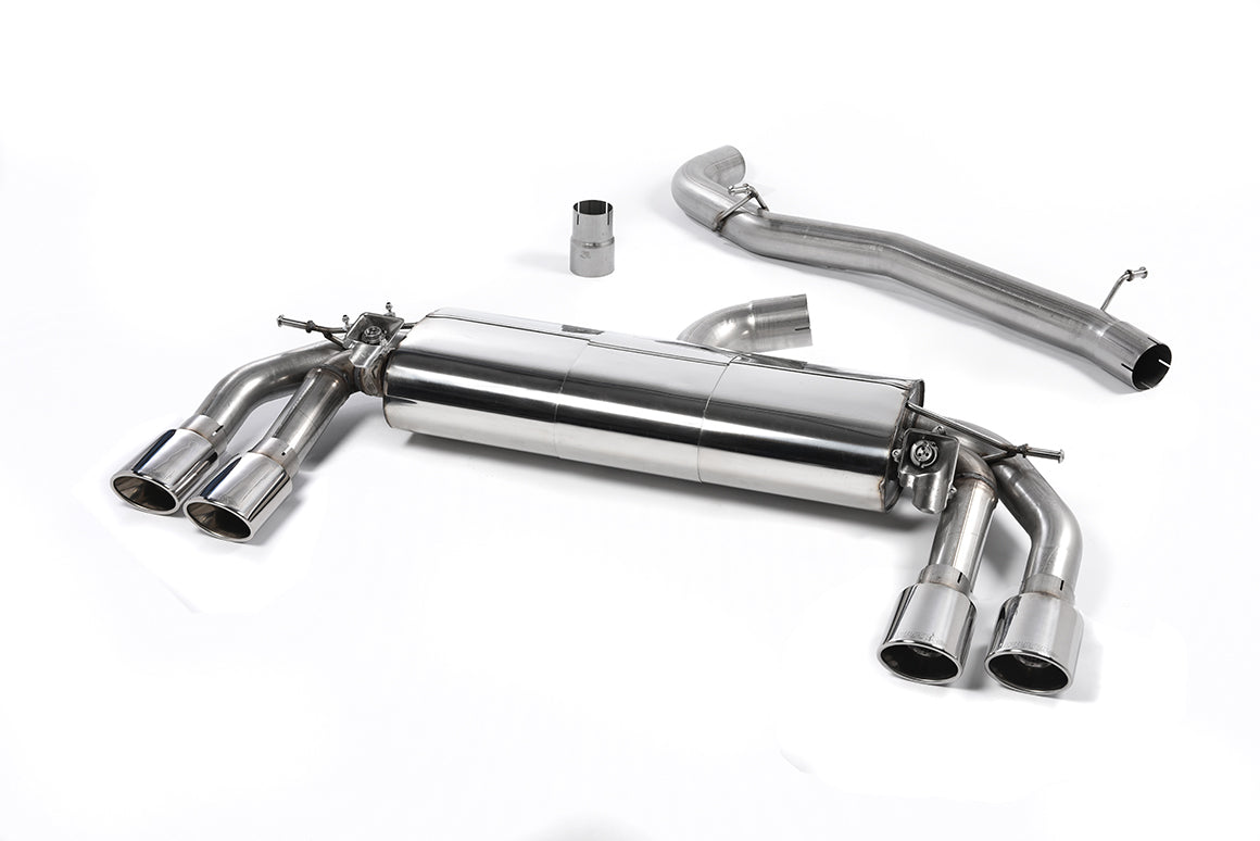 Scarico cat-back Milltek Non-resonated con finalini ovali lucidi per Audi TTS 8S 2.0 TFSI quattro (dal 2015, con e senza