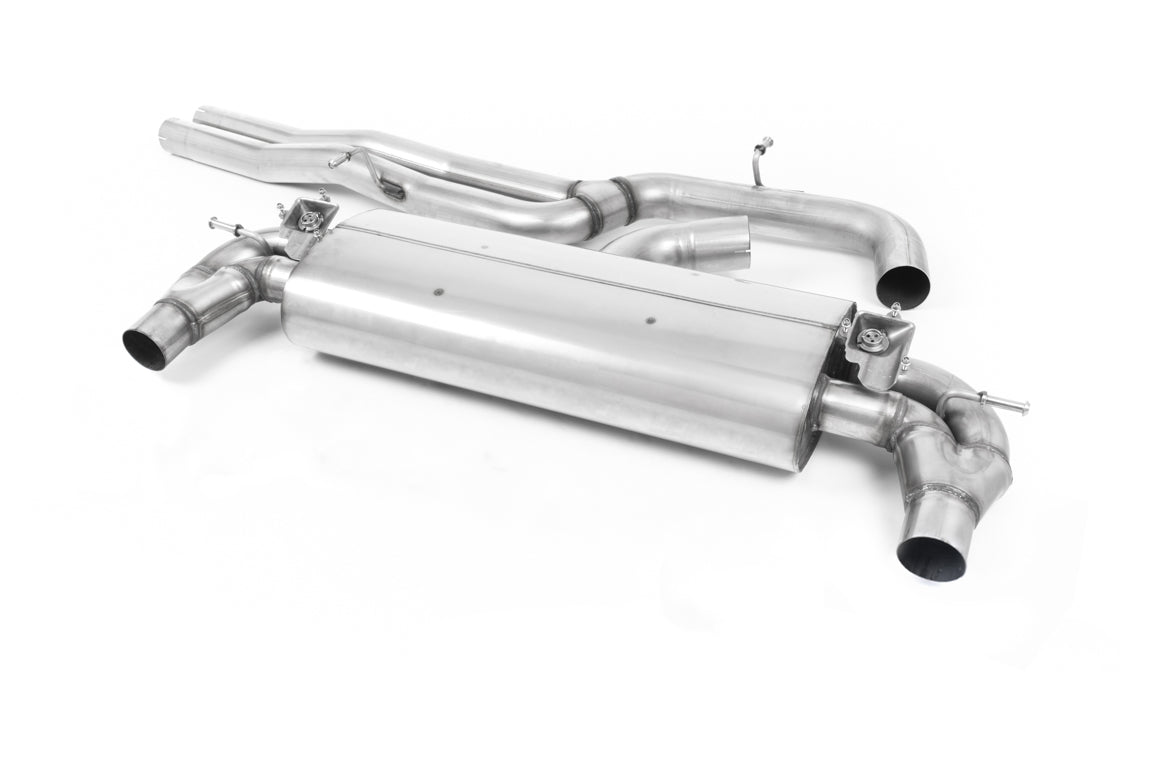 Scarico cat-back Milltek Non-resonated con finalini ovali lucidi per Audi RS3 8V Sportback 400cv (restyling, 2017+)