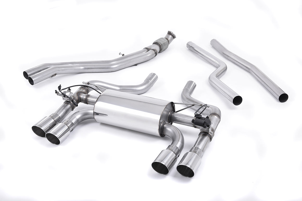 Scarico cat-back Milltek omologato con finalini GT-90 lucidi per BMW M2 F87 (2016-2018) - SSXBM1033