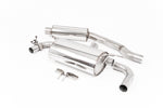 Scarico GPF-back Milltek Resonated omologato con finalini GT-90 lucidi per BMW M240i F22 LCI coupé non xDrive (con GPF, 