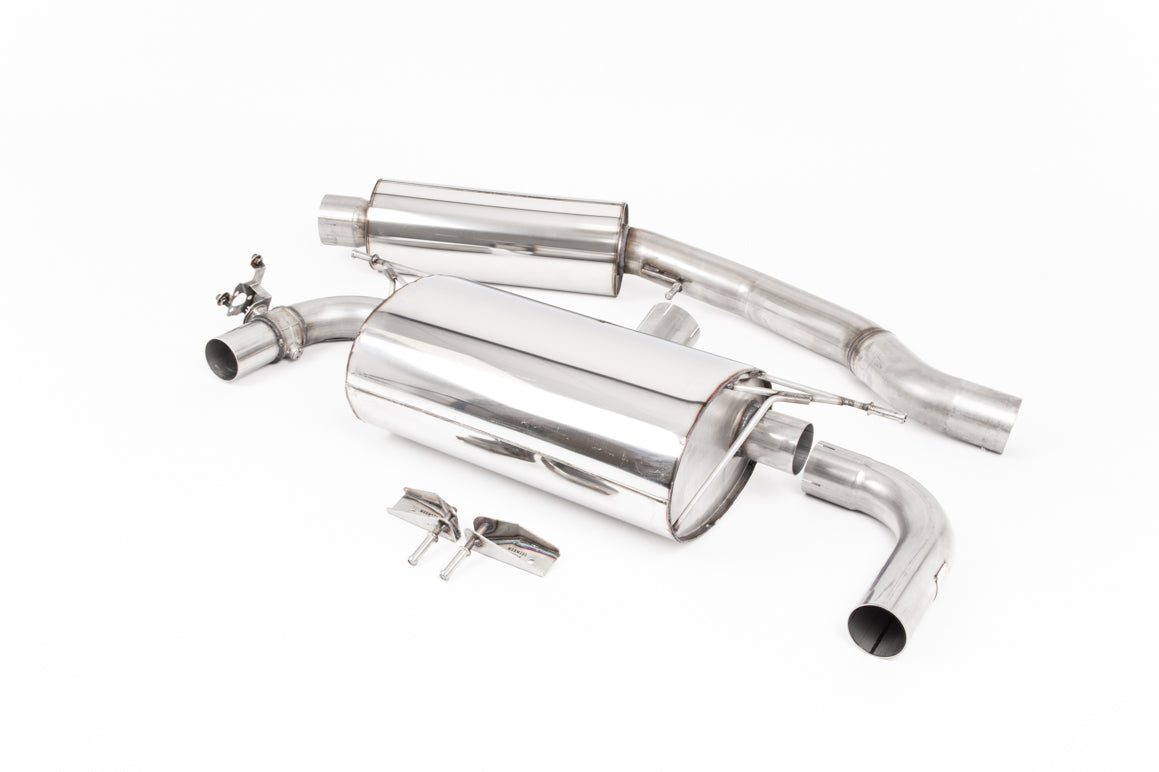 Scarico GPF-back Milltek Resonated omologato con finalini GT-90 in titanio bruciato per BMW M140i F20/F21 LCI 3 e 5 port
