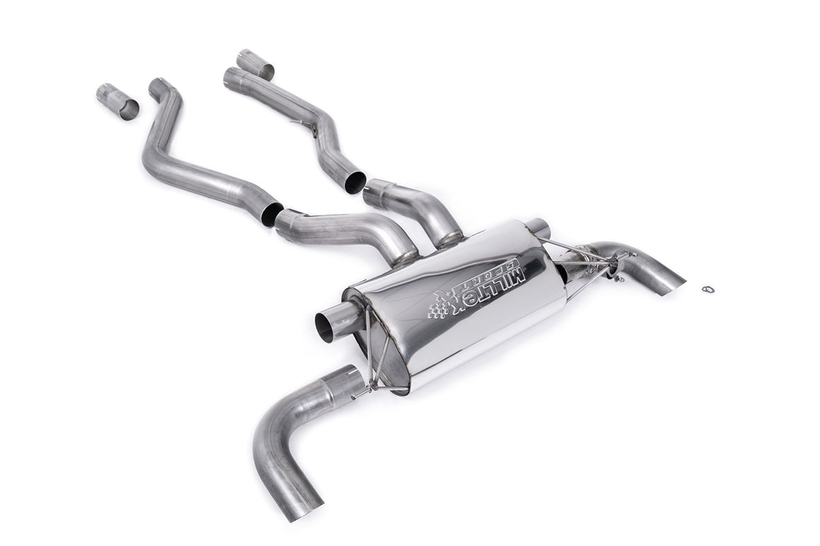 Scarico GPF-back Milltek omologato senza finalini (usa gli originali) per BMW M340i xDrive G20/G21 e M440i G22 (con GPF,