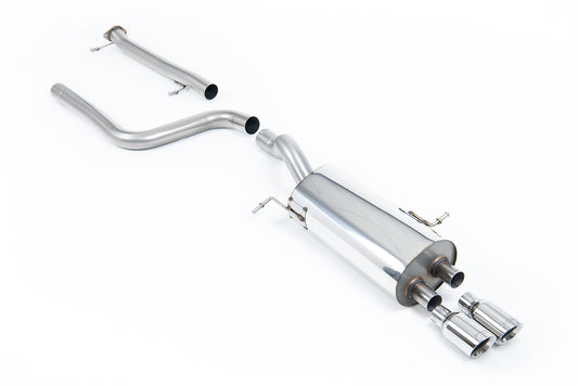 Scarico cat-back Milltek Non-resonated SSXFD098 per Ford Fiesta ST Mk7 con finalini GT-80 lucidi