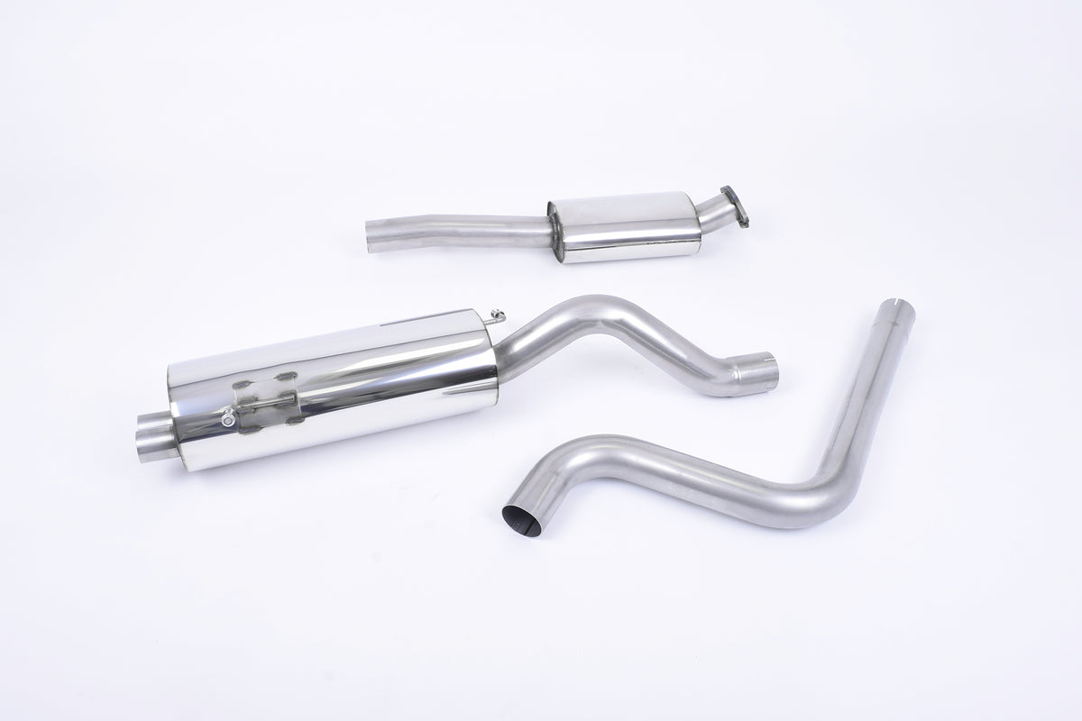 Scarico cat-back Milltek Race Resonated con finalini GT-80 in titanio bruciato per Ford Fiesta ST Mk7 1.6 EcoBoost 182/2