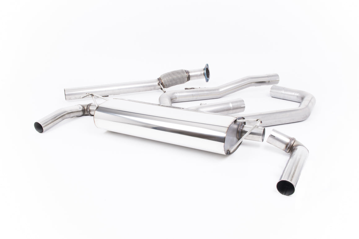 Scarico cat-back Milltek Non-resonated con finalini GT-115 neri Cerakote per Hyundai i30 N 2.0 T-GDI 250cv (2017-2018, s