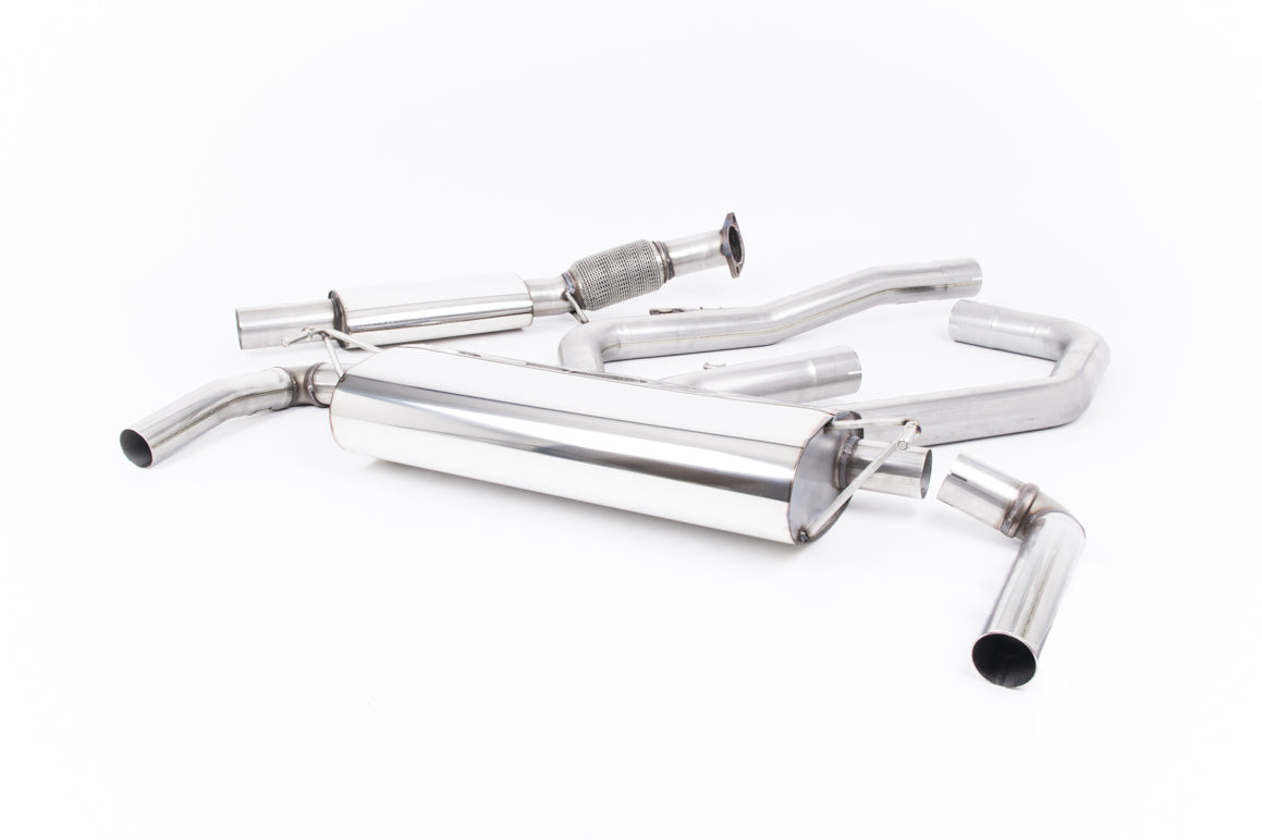 Scarico cat-back Milltek Resonated con finalini GT-115 in titanio bruciato per Hyundai i30 N 2.0 T-GDI 250cv (2017-2018,