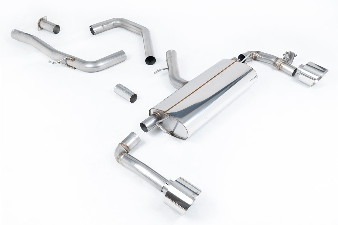 Scarico GPF-back Milltek omologato con finalini GT-139 lucidi per Hyundai i30 N Performance 2.0 T-GDI 280cv restyling (c