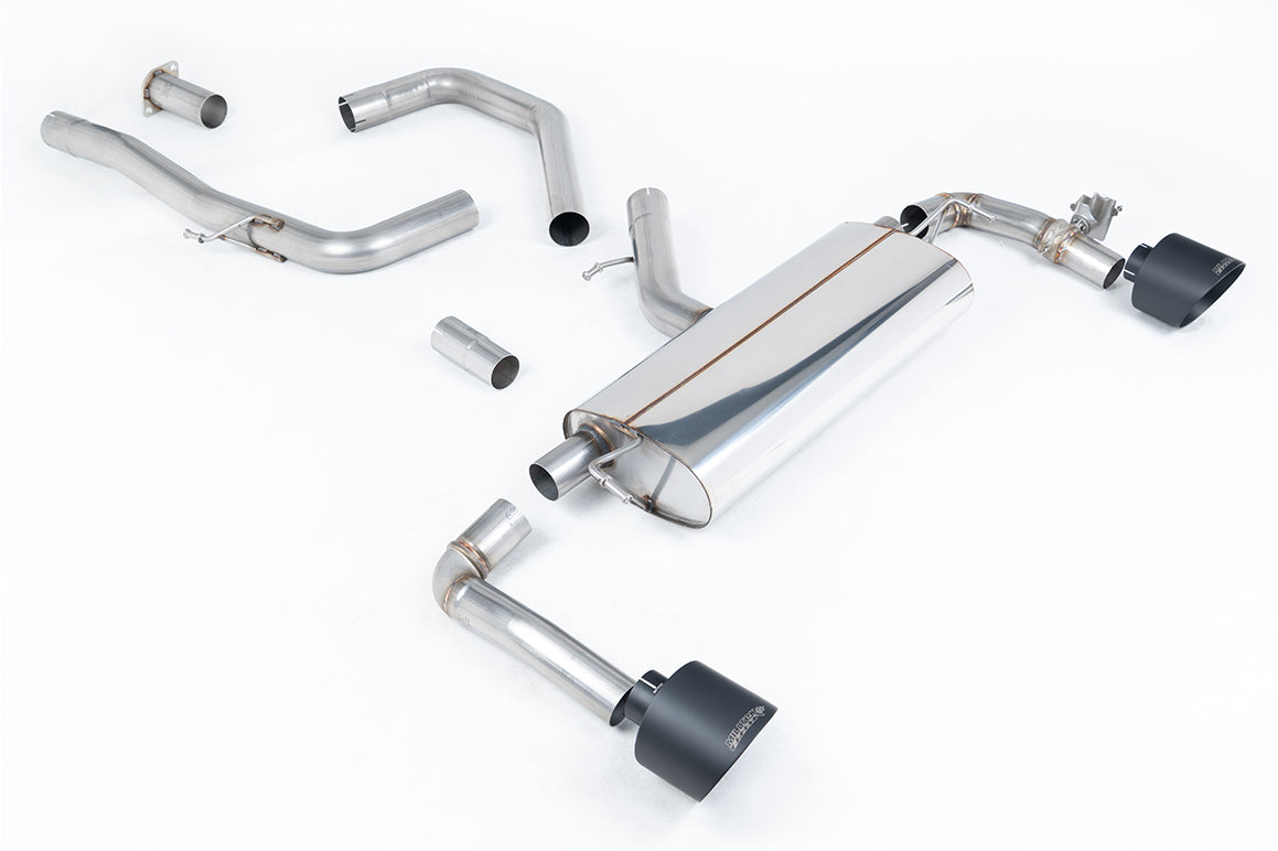Scarico GPF-back Milltek omologato con finalini GT-139 neri Cerakote per Hyundai i30 N Performance 2.0 T-GDI 280cv resty