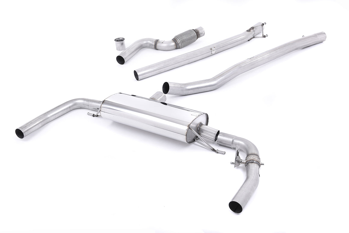 Scarico cat-back Milltek Non-resonated senza finalini (usa gli originali) per Mercedes-AMG CLA 45 C117 2.0 Turbo (2013-2