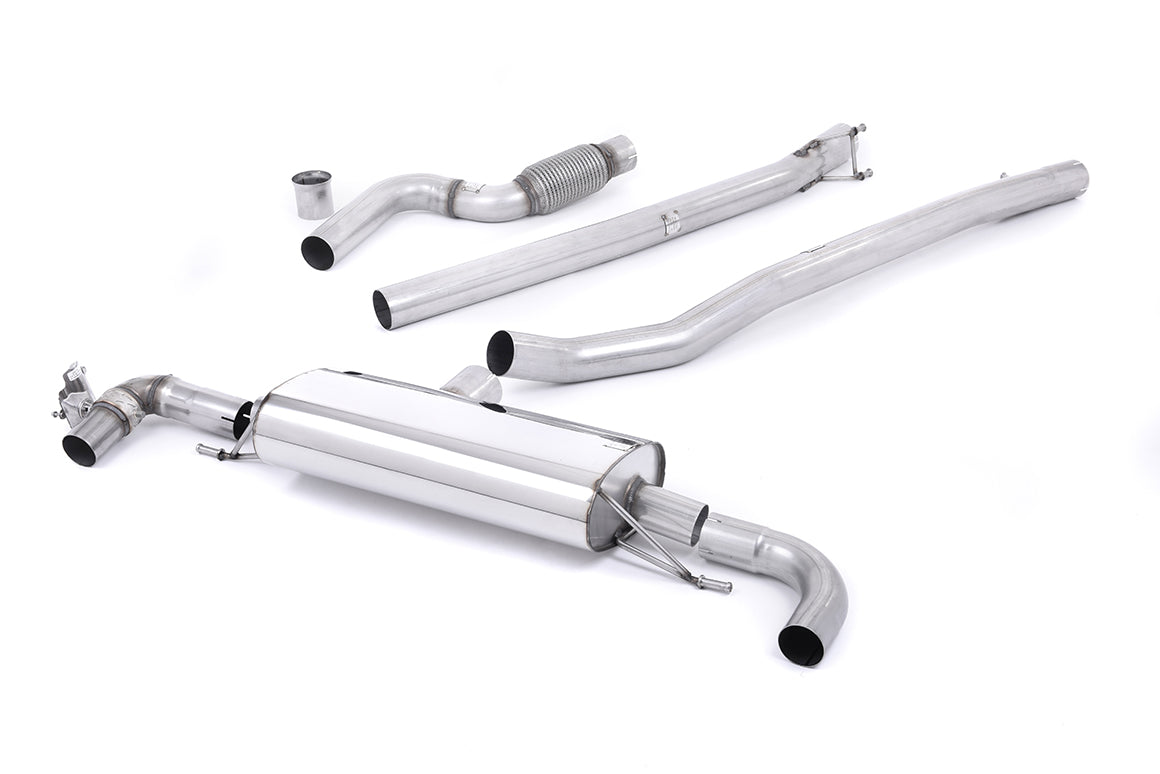 Scarico cat-back Milltek Non-resonated senza finalini (usa gli originali) per Mercedes-AMG A 45 W176 2.0 Turbo (2012-201