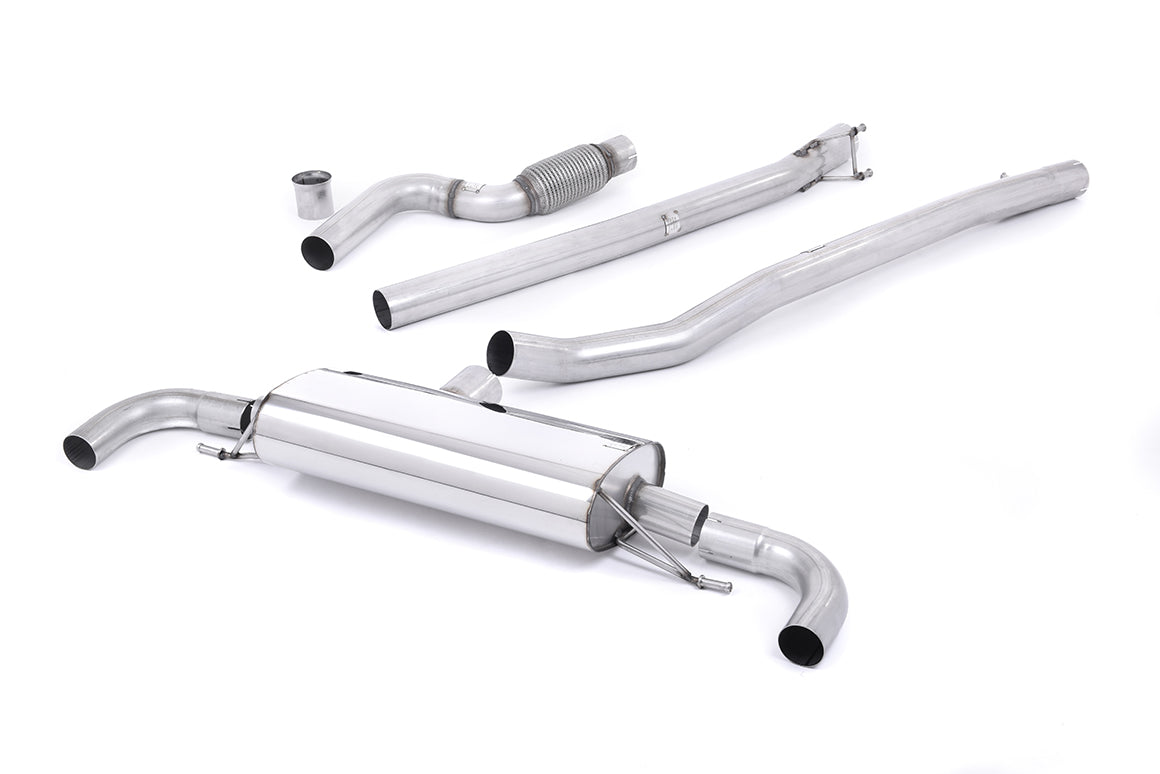 Scarico cat-back Milltek Race Non-resonated senza valvole e senza finalini (usa gli originali) per Mercedes-AMG A 45 W17