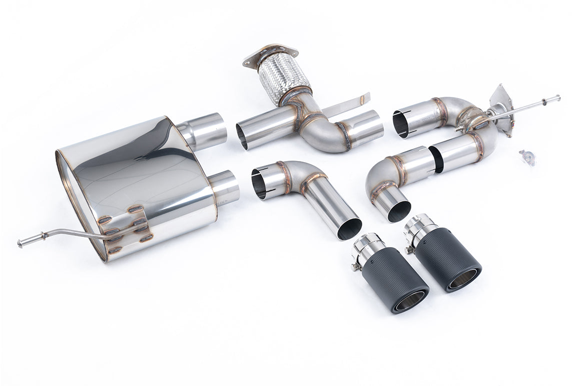 Scarico cat-back Milltek con finalini Jet-90 in carbonio per Alpine A110S 1.8 TCe (dal 2019) - SSXRN430