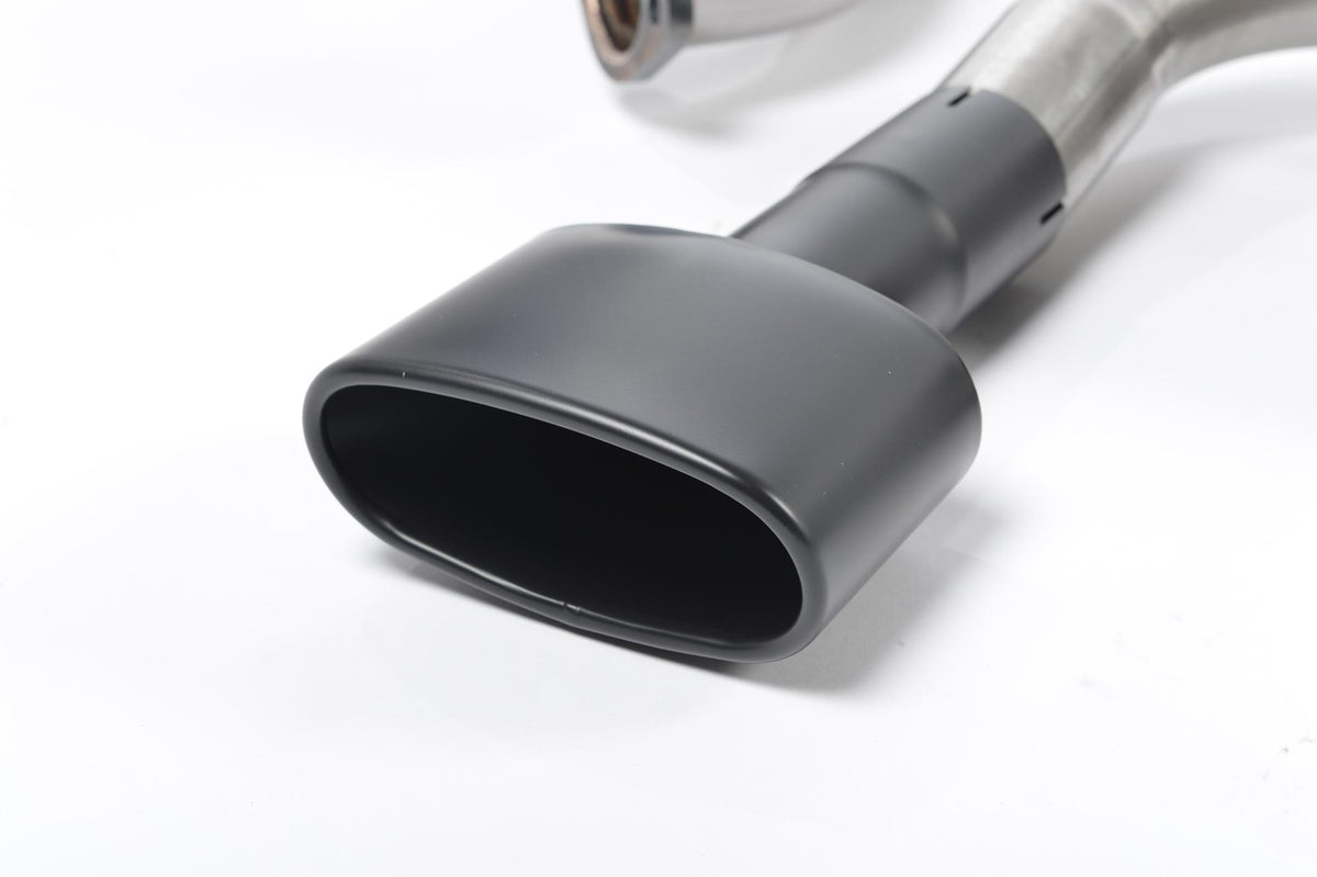 Scarico cat-back Milltek Non-resonated con finalini ovali neri Cerakote per Seat Leon Cupra 5F 280/290cv 3 e 5 porte (se
