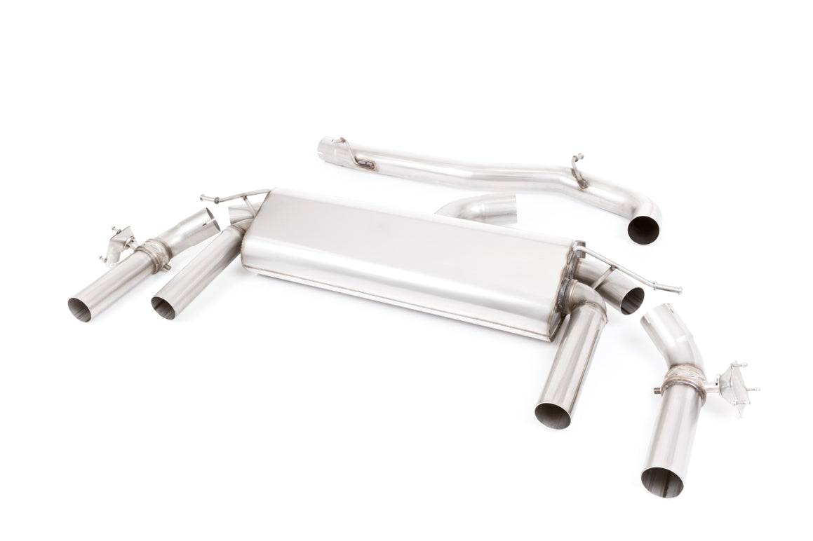 Scarico GPF-back Milltek Non-resonated con finalini GT-100 in titanio per Cupra Ateca 2.0 TSI 300cv 4Drive (con GPF, pre