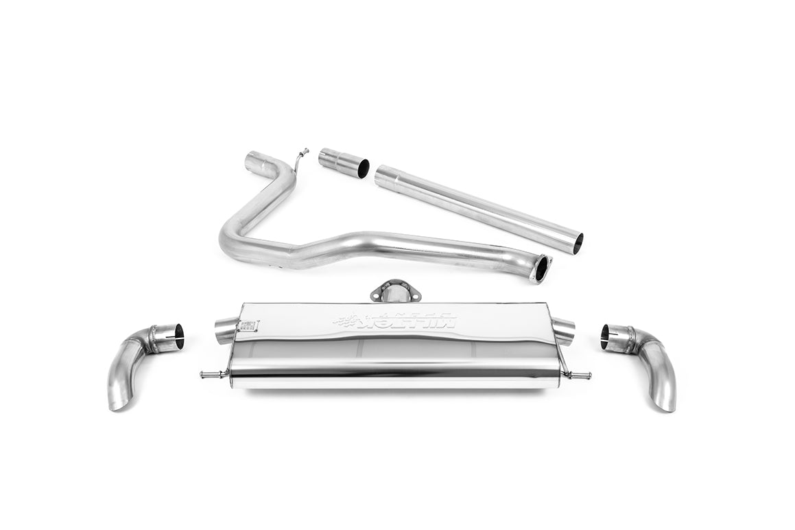 Scarico GPF-back Milltek Non-resonated con uscite rivolte verso il basso per Seat Leon KL FR 1.5 eTSI 5 porte (con GPF, 