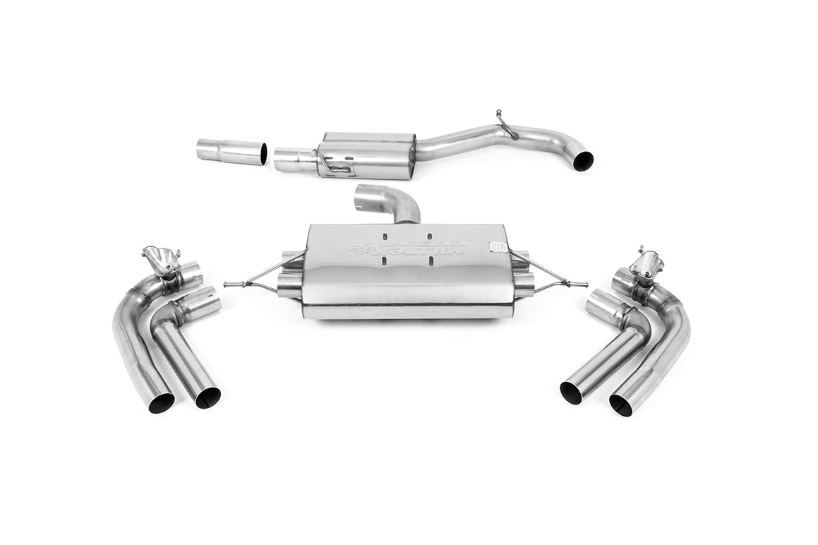 Scarico GPF-back Milltek Resonated omologato con finalini Jet-100 in carbonio per Cupra Formentor VZ 2.0 TSI 4Drive 310/