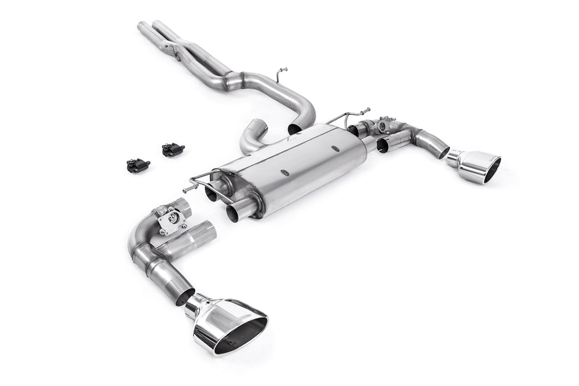 Scarico GPF-back Milltek omologato con finalini ovali lucidi per Cupra Formentor VZ5 2.5 TSI 390cv 4Drive (con GPF, dal 